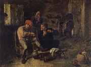 BROUWER, Adriaen Scene in a Tavern oil